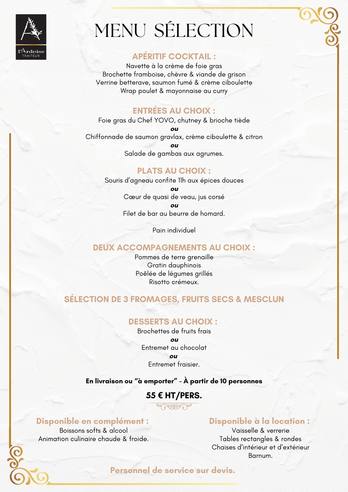 Le menu "Sélection"