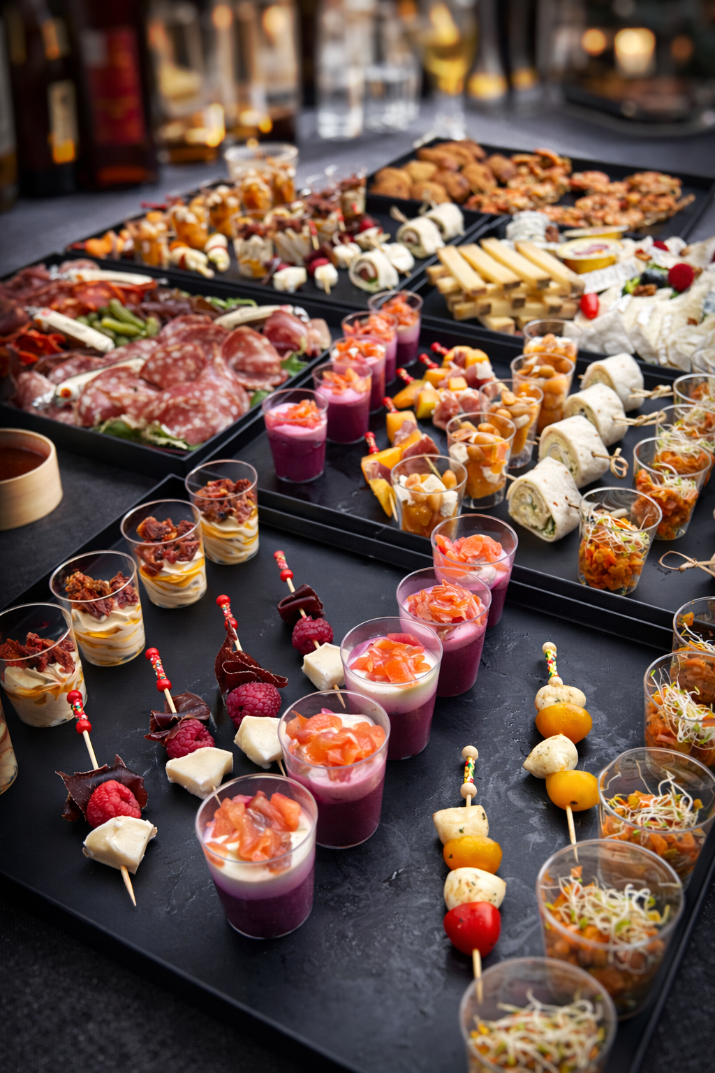 Assortiment d'amuse-bouches salés - L'Ardoise Traiteur