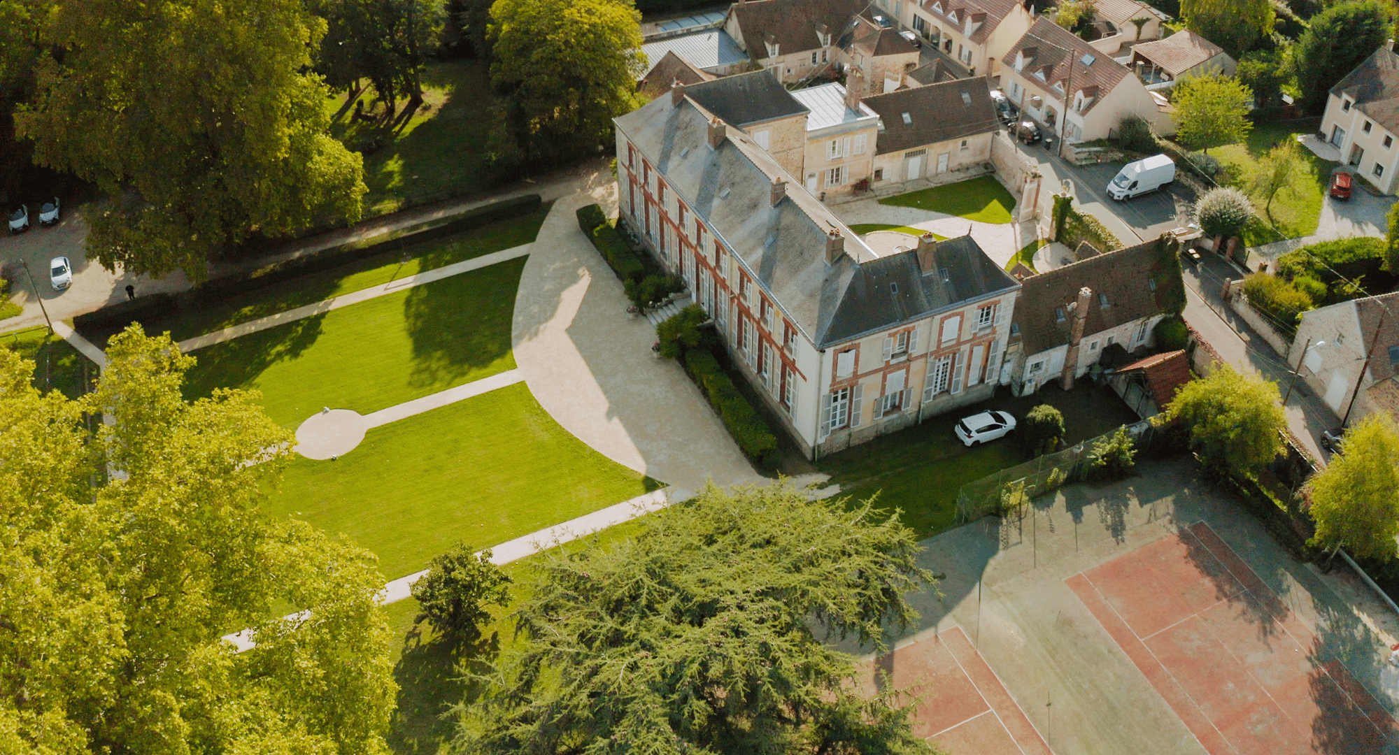 Le Domaine de L'Ardoise vue aérienne - L'Ardoise Traiteur
