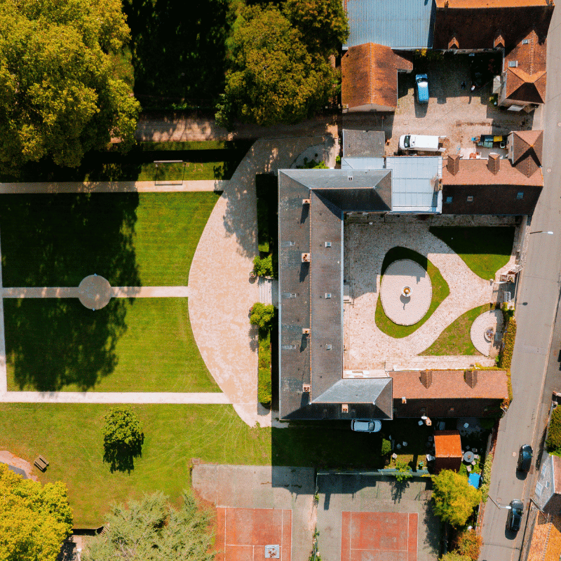 Vue du ciel - Domaine de L'Ardoise