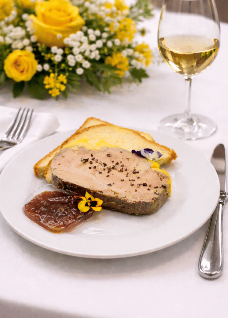 Foie gras, chutney figue et pain brioché - L'Ardoise Traiteur