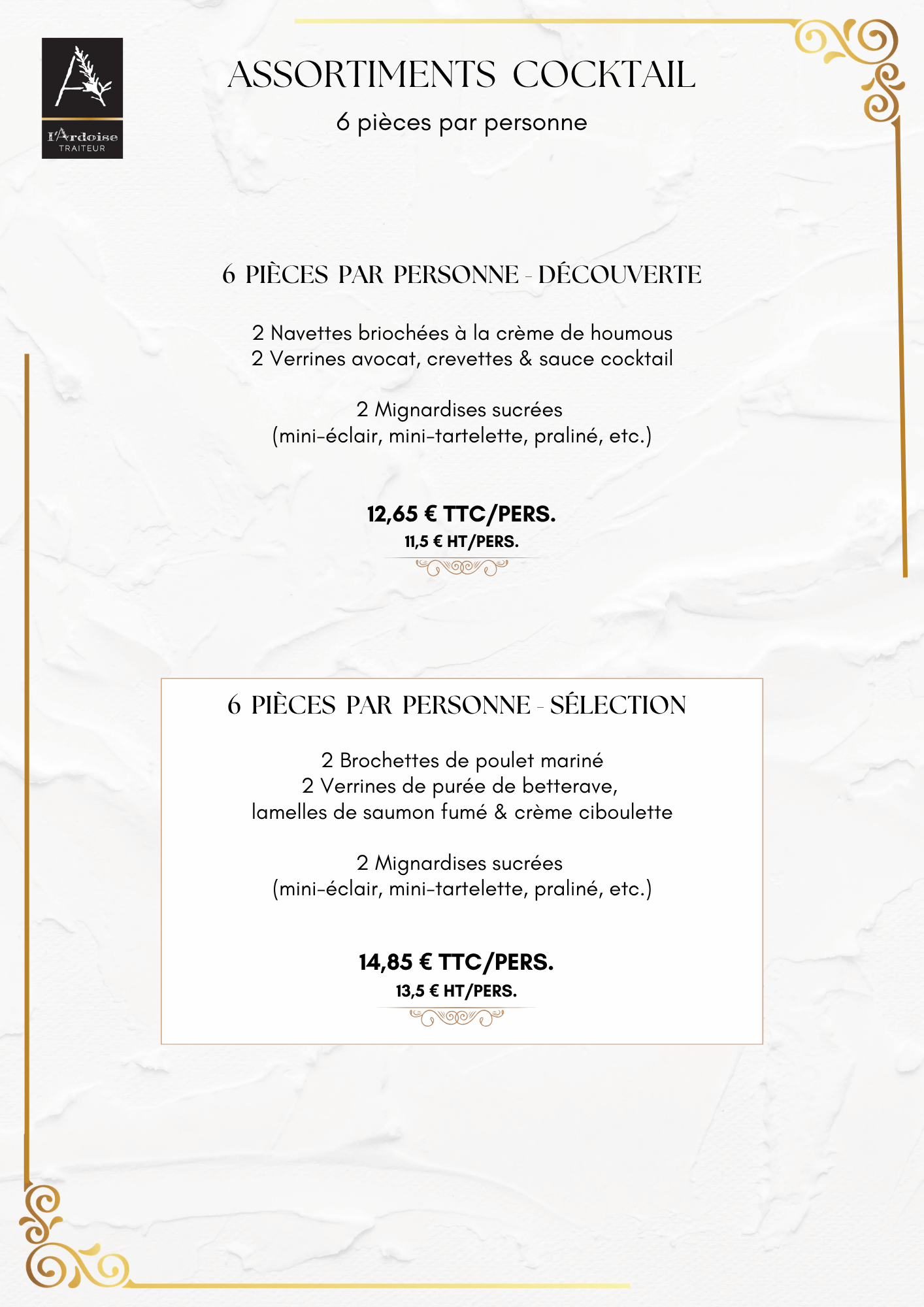 Cocktail 6 pièces