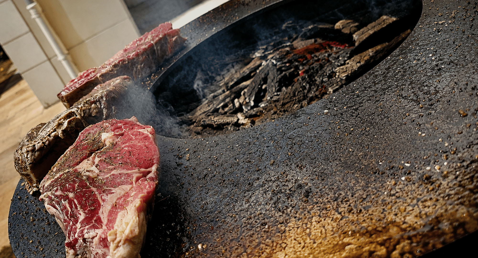 Côte de bœuf au braséro